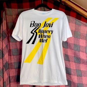 NWOT Bon Jovi Slippery When Wet Tee Shirt